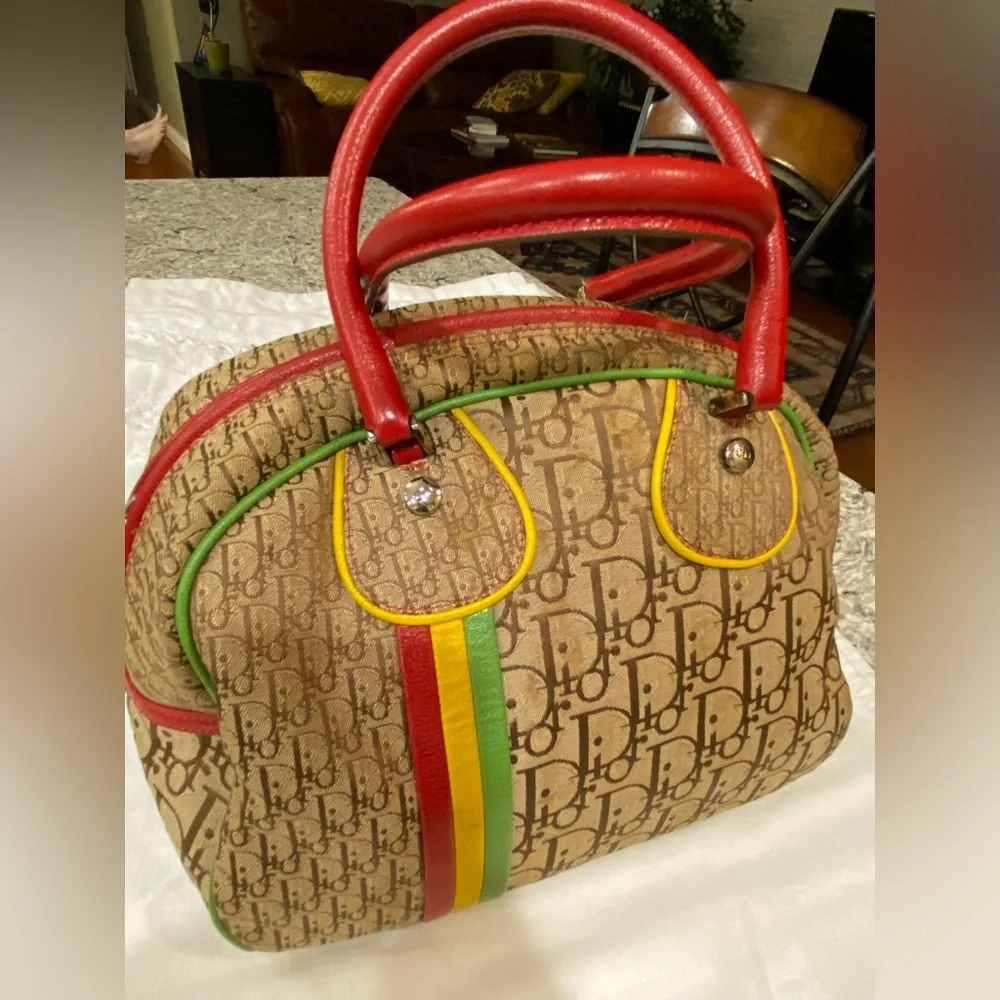 CHRISTIAN DIOR Vintage  Rasta Bowler - RARE - Picture 2 of 13